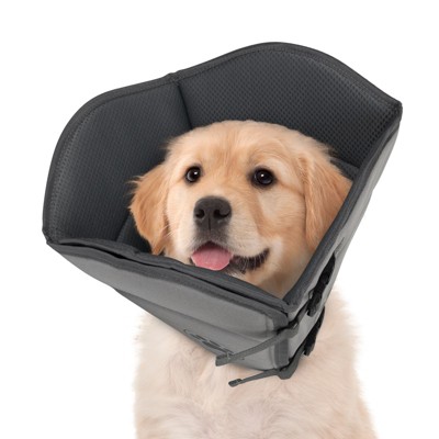 ZACHVO Adjustable Breathable Soft Dog Cone Collar for Post-Surgery Recovery - Stops Licking & Scratching