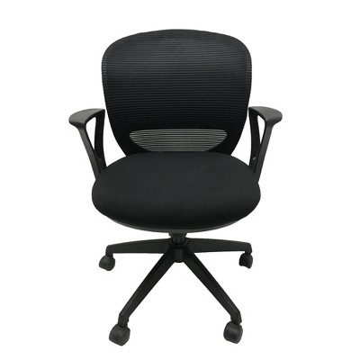 Sidney Mid Back Ergonomic Mesh Office Chair Black - X Rocker