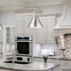 Urban Ambiance Luxury Modern Farmhouse Indoor Pendant,  14''H x 16"W x 16''D,  Brushed Nickel Finish, UHP4677 - 2 of 4