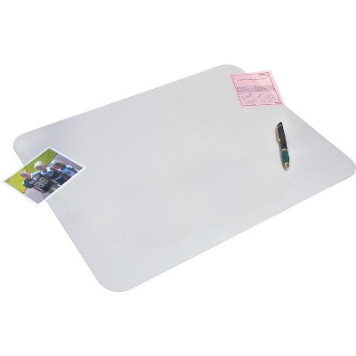 Frosted Clear Vinyl Rectangular Non-Slip Desk Pad 12" x 17"
