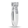 Pompeii3 1ct 3-Stone Marquise Diamond Engagement Ring 14K White Gold - 3 of 4