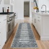 Machine Washable Area Rug with Rubber Backing Low Pile Modern Bordered Foldable Rugs - 3 of 4