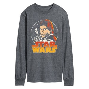 Men's - Star Wars - Han Solo Logo Long Sleeve Graphic T-Shirt - 1 of 3