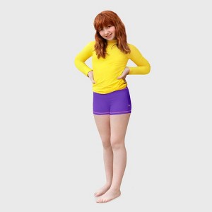 City Threads Girls UPF 50+ Quick-Dry Swim Boy Shorts - USA-Made - 1 of 4