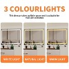 23.6" Wide Makeup Vanity with Flip-Up Lighting, Storage Makeup Stool, 3-in-1 Vanity with Visible Glass - 4 of 4