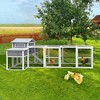 Large Chicken Coop,Wooden Outdoor Hutch - 3 of 4