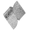 Silver Spoons Elegant Twist Napkin Rings Set of 6, Glitz Design Napkin Holders for Table Setting - 2 of 4