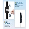 10FT Outdoor Patio Umbrella with Crank and Tilt – UV-Resistant Waterproof Market Umbrella with 8 Ribs for Garden, Deck, Backyard, Pool - 3 of 4