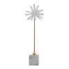 Decorative Sculpture with Starburst Accent and Marble Base, Elegant Tabletop Decor for Dining Room, Living Room, or Centerpiece Decor - 2 of 4