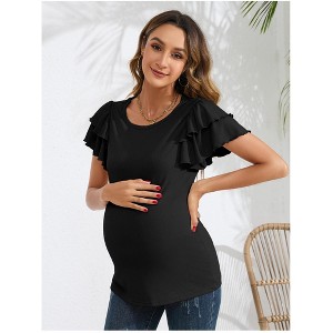 Maternity Tops Women's Flying Stylish T Shirt - 1 of 4