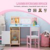 Pink Toddler Desk and Chair Set, Kids Writing Desk Study Table for Children - 4 of 4