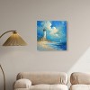 Art Remedy Lighthouse Sunrise Chic Coastal Wall Art Unframed - 2 of 4
