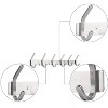 Smartpeas Stainless Steel Coat Rack - 6 Fixed Hooks - image 4 of 4