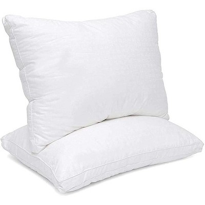 MAXI Down Alternative Pillow 100% Cotton Fabric Bed Pillow - with