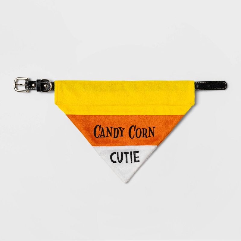 Halloween Candy Corn Cutie Dog Collar Slide Bandana - Hyde &#38; EEK! Boutique&#8482;, 4 of 11
