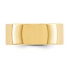 Black Bow Jewelry 8mm 10K White or Yellow Gold Lightweight Flat Standard Fit Band - 2 of 4