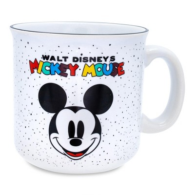 Silver Buffalo Disney Mickey Mouse Rainbow Ceramic Camper Mug