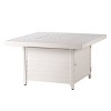 42" Square Aluminum 55000 BTUs Propane Paneled Fire Table with 2 Covers - Oakland Living
 - 2 of 4