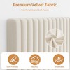 coucheta Upholstered Platform Velvet Bed Frame with Headboard,Strong Wooden Slats Support No Box Spring Needed Easy Assembly - 4 of 4