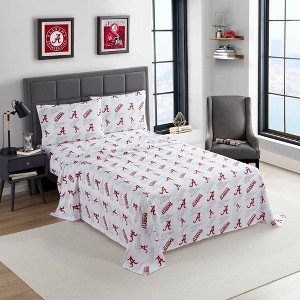 NCAA Alabama Crimson Tide Bed Sheet Sets by Sweet Home Collection® - 1 of 4
