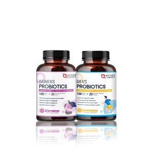 NATURE TARGET (Pack of 2) 100 Billion CFUs Probiotics for Women and Men - 90 Capsules - 1 of 4