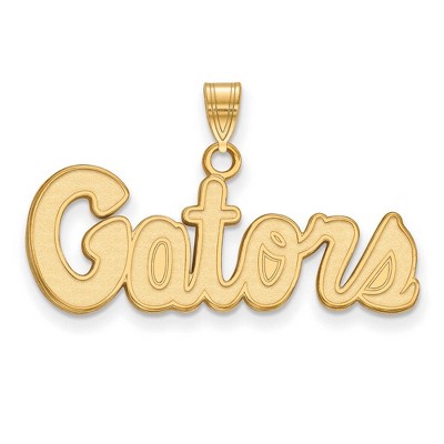 Black Bow Jewelry 14k Yellow Gold Florida Gators NCAA Small Pendant