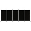 vidaXL 5-Panel Room Divider Black 170.5"x70.9" Fabric - 3 of 4