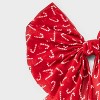 Christmas Candy Cane Bow Hair Clips and Pins - Red - 3 of 3
