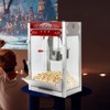 Infurnic Popcorn Poppers, with Kettle and Warming Deck, Kitchenware for Family Gatherings, Red, 18.01"*14.96"*29.92" - 3 of 4