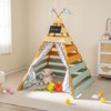 Infans Kids Play Tent w/ Machine Washable Flags & Door Curtains Detachable Chalkboard - 3 of 4