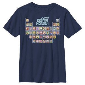 Boy's Nintendo Animal Crossing New Horizons Periodic Table of Characters T-Shirt - 1 of 4