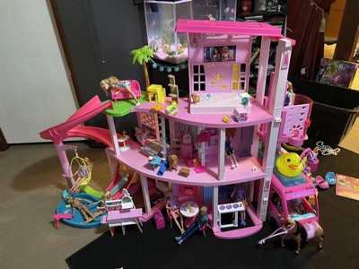 Barbie Dreamhouse Pool Party Doll House With 75+ Pc, 3 Story Slide