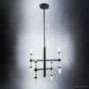 Urban Ambiance Luxury Modern Chandelier,  20''H x 18''W,  Matte Black Finish, ULB2180 - 4 of 4