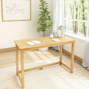 Plank+Beam Writing Desk, Simple Desk for Bedroom, Home Office Study Desk, 47.25" - 1 of 4