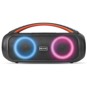 Dolphin Audio LX-220 Portable 30-Watt-Continous-Power Bluetooth® Waterproof Boom Box with Lights