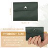 Unique Bargains Leather Slim ID Card Business Card Holder Wallets with 24 Slots 4" x 3" - 2 of 4