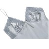INSPIRE CHIC Women Satin Lace Trim Sleepwear Nightgown Pajama Slip Dress - 3 of 4