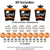 Big Dot of Happiness Orange Grad - Best is Yet to Come - 2025 Orange Graduation Party Decor and Confetti - Terrific Table Centerpiece Kit - Set of 30 - 3 of 4