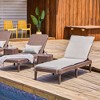 Tahiti Rattan Chaise Lounge Cushion - Lagoon - 3 of 3