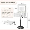 ELECWISH Vanity Tables, Rotating 3 in 1 Flip Top Adjustable Small Makeup Vanity Desk with Mirror and Lights for Bedroom - 3 of 4