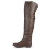 Journee Collection Women's Kane Stacked Heel Over The Knee Boots - 2 of 4