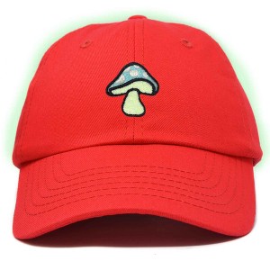 Dalix Mushroom Embroidered Fungi Magic Dad Hat Cotton Baseball Cap Adjustable Mens - 1 of 4