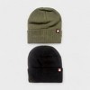 Canada Weather Gear Men's 2-Pack Ribbed Knit Beanies - Warm & Stylish Winter Hats - 2 of 3
