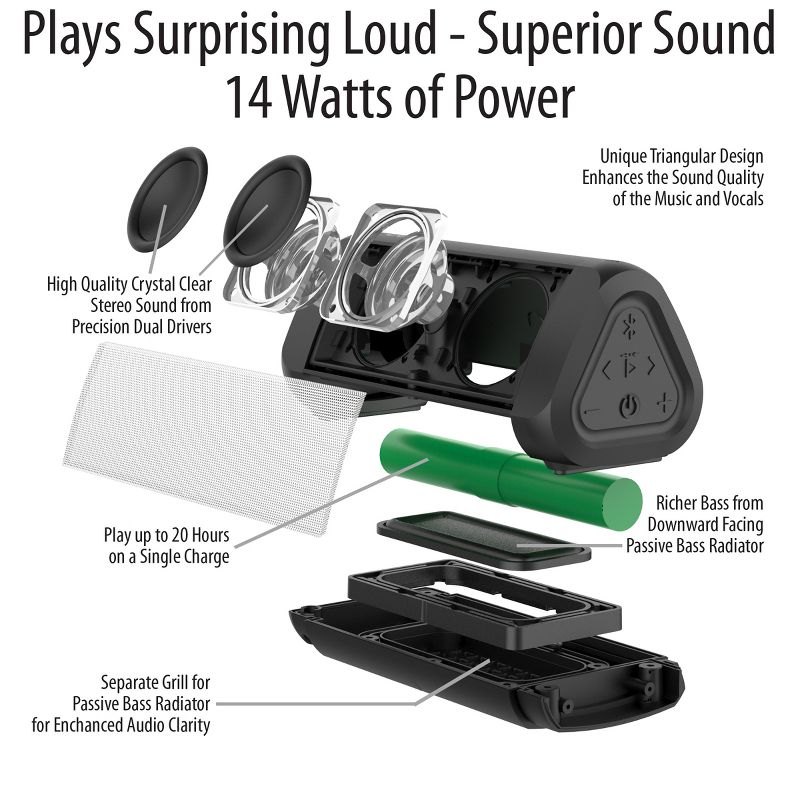 OontZ ULTRA Bluetooth Speakers, IPX7 Waterproof, 100 ft Wireless Range, Portable, White, 2 of 7