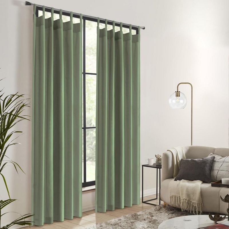 Thermalogic Weathermate Topsions Room Darkening Provides Daytime and Nighttime Privacy Curtain Panel Pair Sage, 1 of 6