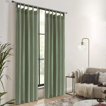 Thermalogic Weathermate Topsions Room Darkening Provides Daytime and Nighttime Privacy Curtain Panel Pair Sage