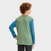 Boys' Teenage Mutant Ninja Turtles Long Sleeve Graphic T-Shirt - Blue/Green - 3 of 4