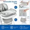 Baby High Chair for Babies and Toddlers, Multifunctional Foldable Highchair w/ Adjustable Height & Recline, High Chair Removable Tray - 3 of 4