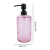 Unique Bargains Elegant Twill Pattern Soap Pump Dispenser for Bathroom 16.9oz 1 Pc - 4 of 4