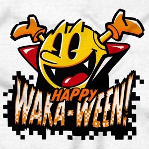 Halloween PACMAN Happy Waka-Ween Baby Romper Boys or Girls Brisco Brands - 1 of 4